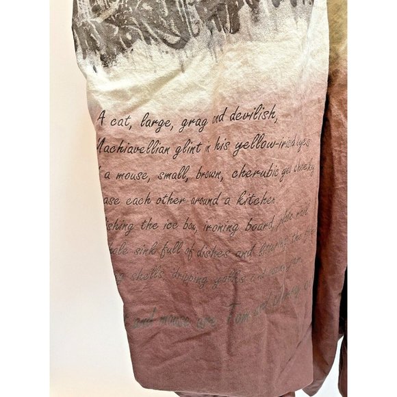 FREE PEOPLE VINTAGE BOHO Y2K TOM AND JERRY GRAPHIC TIE DYE TANK TUNIC ONE SIZE - Picture 3 of 7